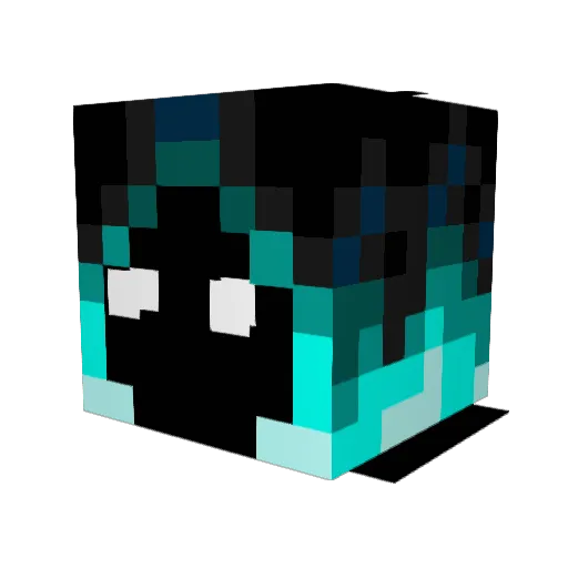 Tinripp Minecraft avatar head, 3D render