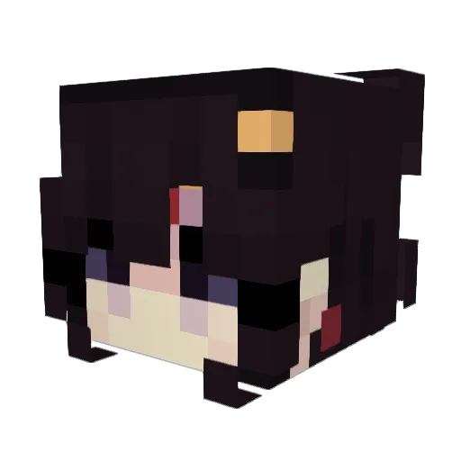 Tinsche Minecraft avatar head, 3D render