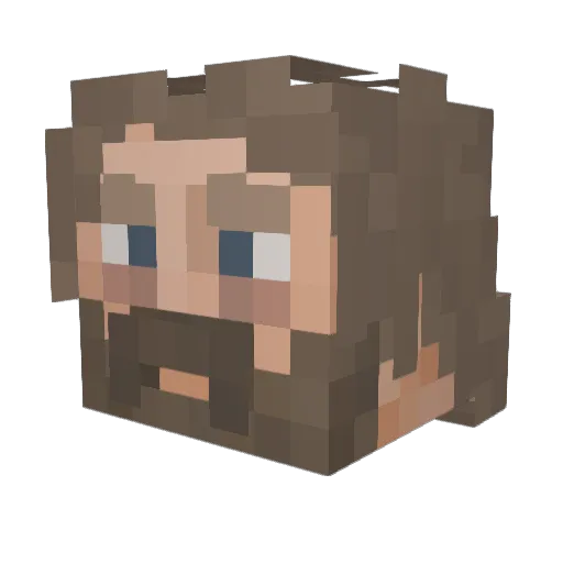 Tinsterr Minecraft avatar head, 3D render