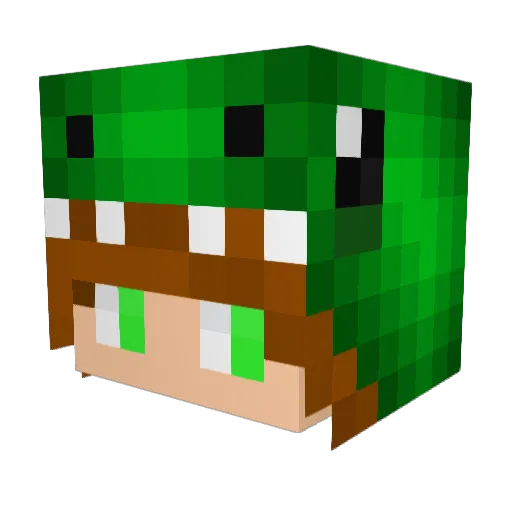 Tintaia Minecraft avatar head, 3D render