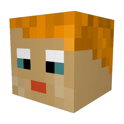 Tintenfisch101 Minecraft avatar head, 3D render