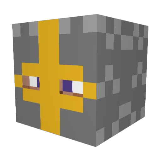 TintiGust Minecraft avatar head, 3D render
