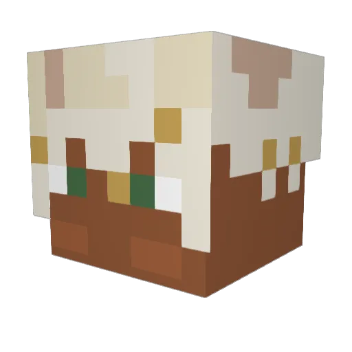 TintinKidd Minecraft avatar head, 3D render