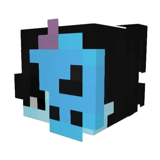 Tintospeck Minecraft avatar head, 3D render