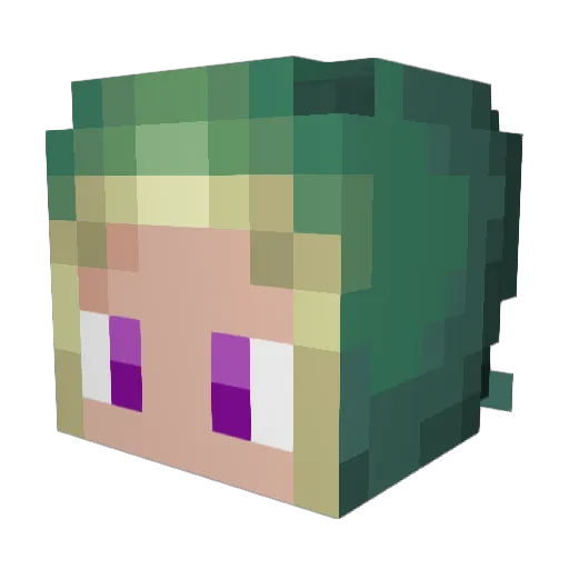 Tintreach Minecraft avatar head, 3D render