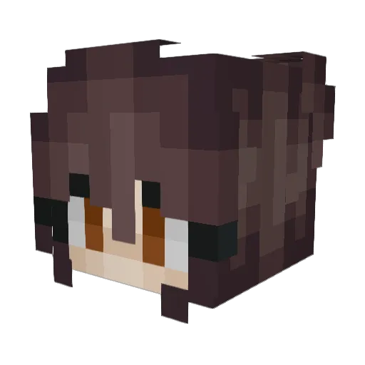 Tinuviel_ Minecraft avatar head, 3D render