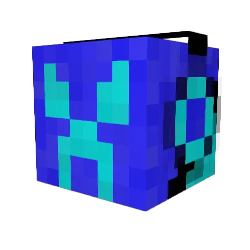 Tiny2Turnip Minecraft avatar head, 3D render