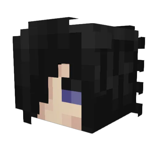 Tiny321 Minecraft avatar head, 3D render