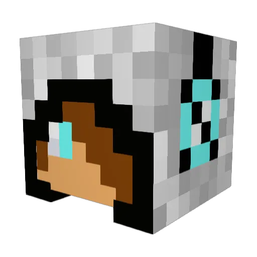 Tiny4wesome Minecraft avatar head, 3D render