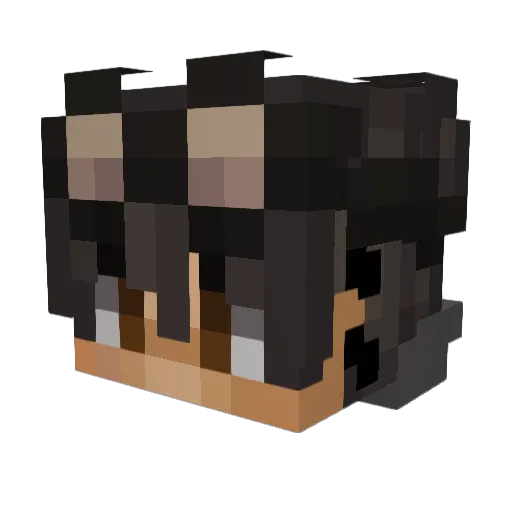 TinyBeau Minecraft avatar head, 3D render