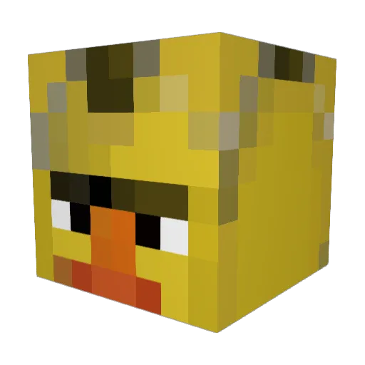 TinyBuilder Minecraft avatar head, 3D render