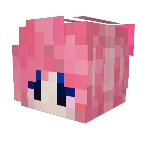 TinyCharmer Minecraft avatar head, 3D render