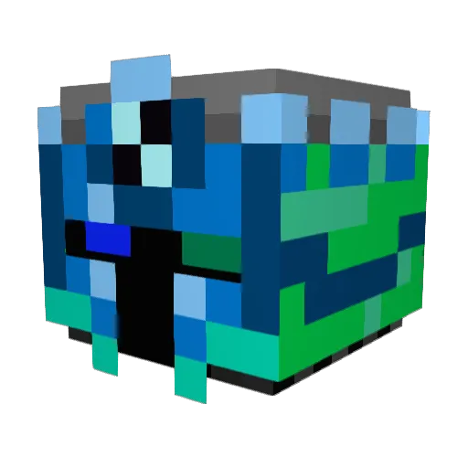 TinyDiamond998 Minecraft avatar head, 3D render
