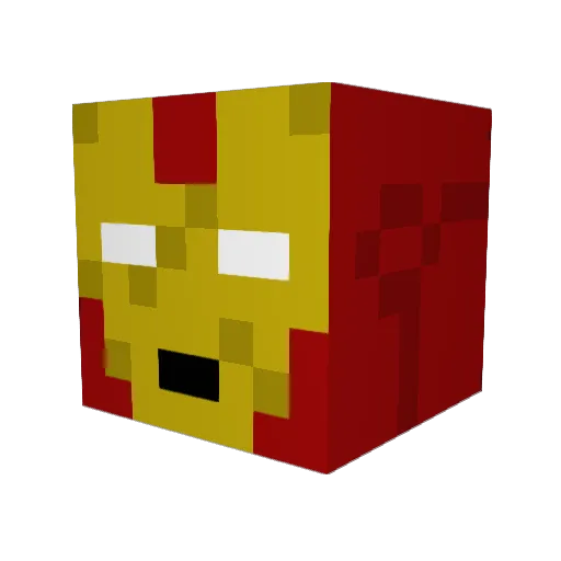 TinyGiraffe Minecraft avatar head, 3D render