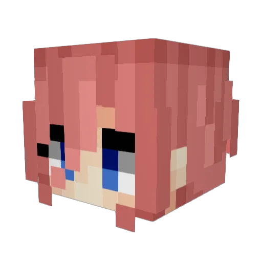 TinyJolly Minecraft avatar head, 3D render
