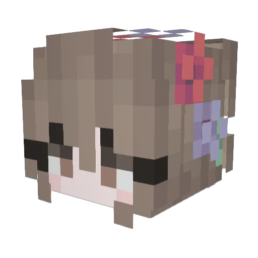 TinyMonkie Minecraft avatar head, 3D render
