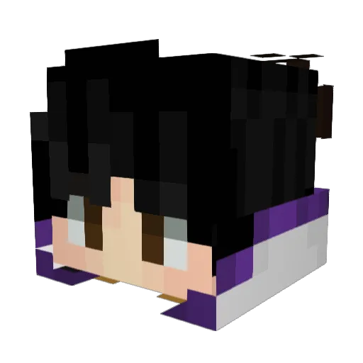 TinyRacconGoblin Minecraft avatar head, 3D render