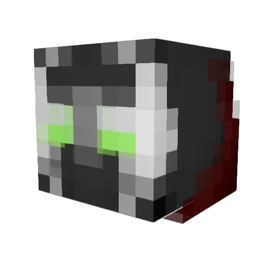 TinyRick53 Minecraft avatar head, 3D render