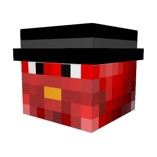 TinyTurkeyG Minecraft avatar head, 3D render