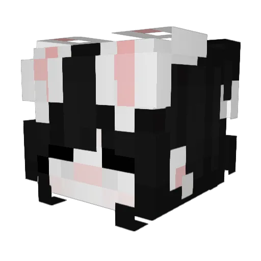 TinyUniKorN Minecraft avatar head, 3D render