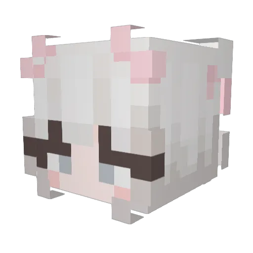 TinyUnicorn_ Minecraft avatar head, 3D render