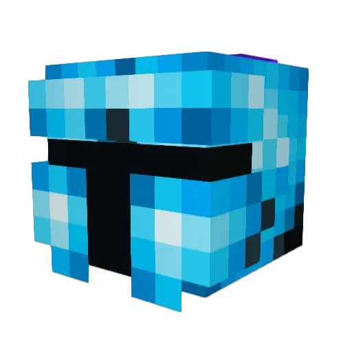 Tinyman18 Minecraft avatar head, 3D render