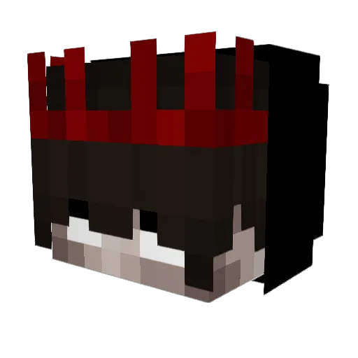 Tinyplayz_ Minecraft avatar head, 3D render