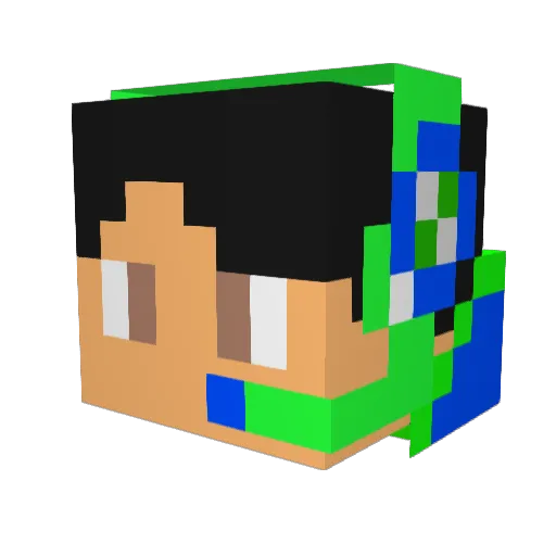 Tinysonic45 Minecraft avatar head, 3D render