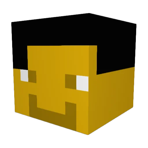 Tinytower Minecraft avatar head, 3D render
