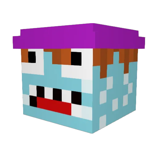 TioBaconToast Minecraft avatar head, 3D render