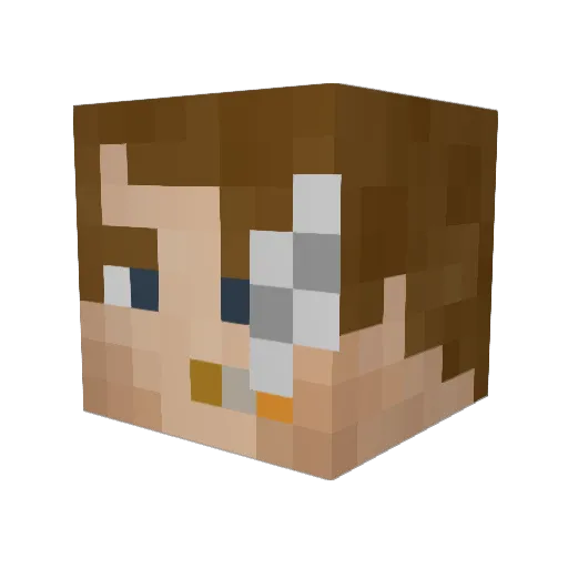 TioChalila Minecraft avatar head, 3D render