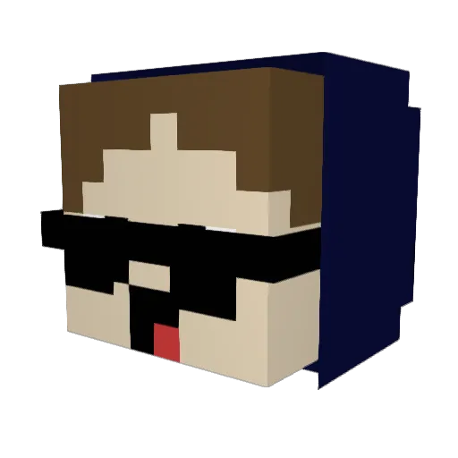 TioChico_ Minecraft avatar head, 3D render
