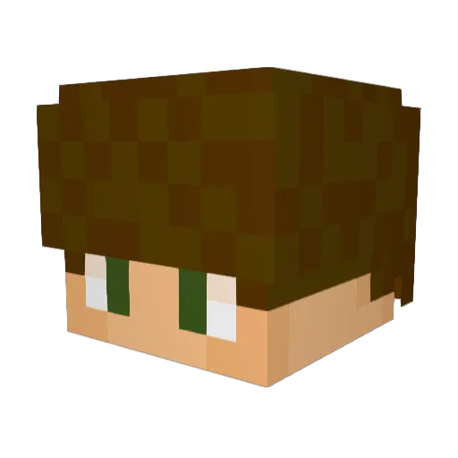 TioCriiz Minecraft avatar head, 3D render