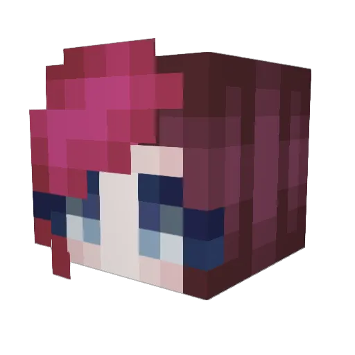 TioDatte Minecraft avatar head, 3D render