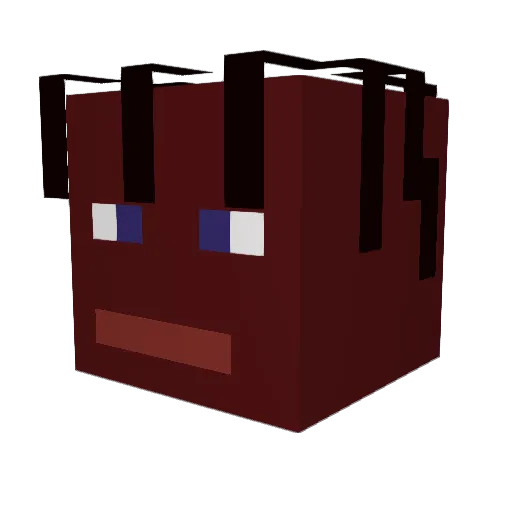 TioKiri Minecraft avatar head, 3D render