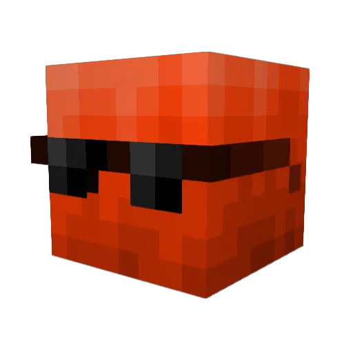 TioMaximum Minecraft avatar head, 3D render