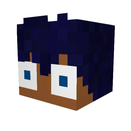 TioPIX Minecraft avatar head, 3D render