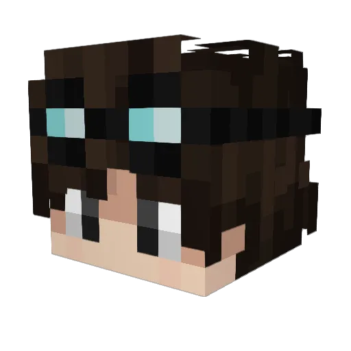 TioRickz_ Minecraft avatar head, 3D render