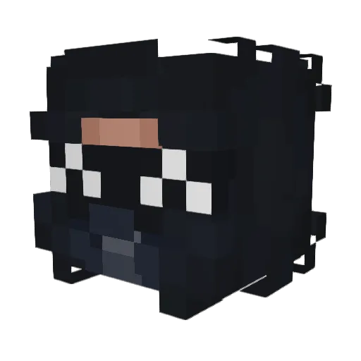 TioWrench_ Minecraft avatar head, 3D render