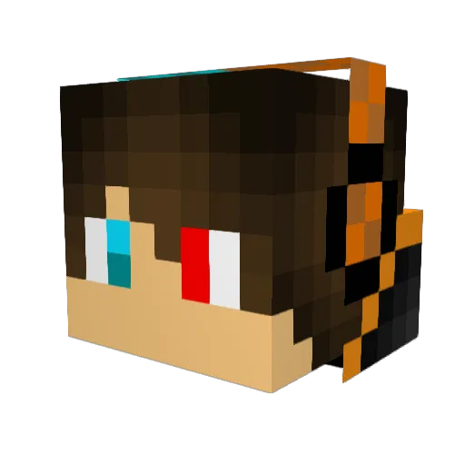 Tioma22 Minecraft avatar head, 3D render