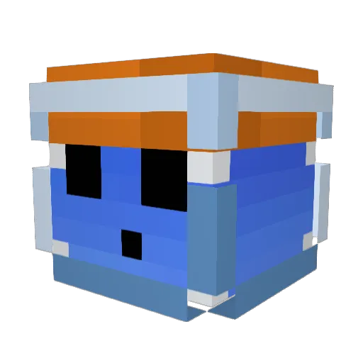 Tioui666 Minecraft avatar head, 3D render