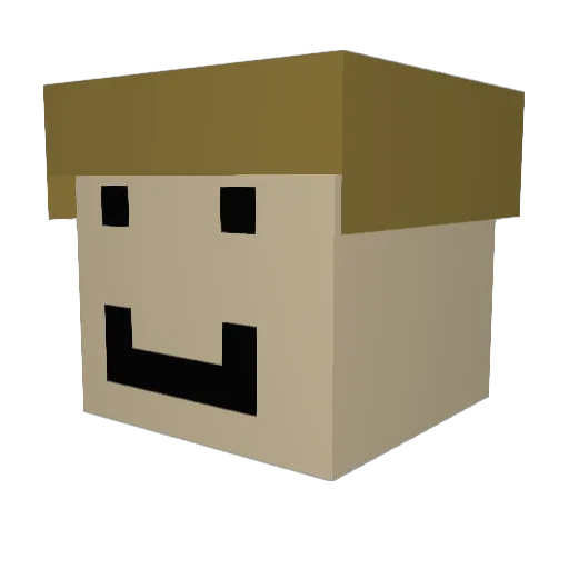 TipCriss Minecraft avatar head, 3D render