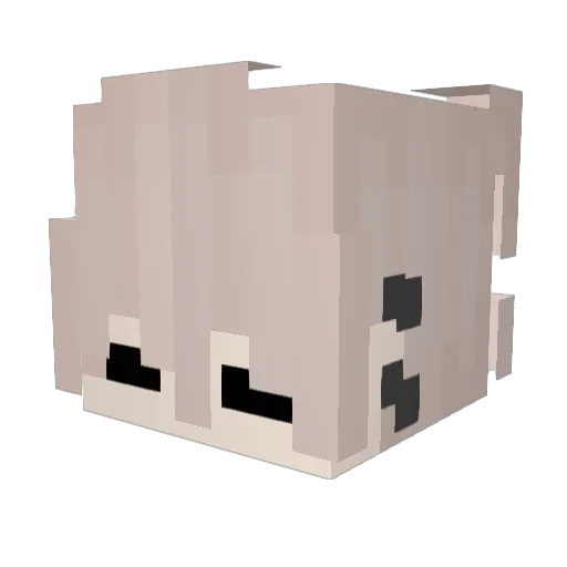 TipTap_ Minecraft avatar head, 3D render