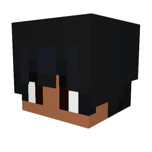 Tipa_time Minecraft avatar head, 3D render