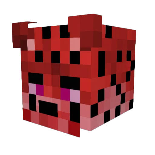 Tipeto Minecraft avatar head, 3D render