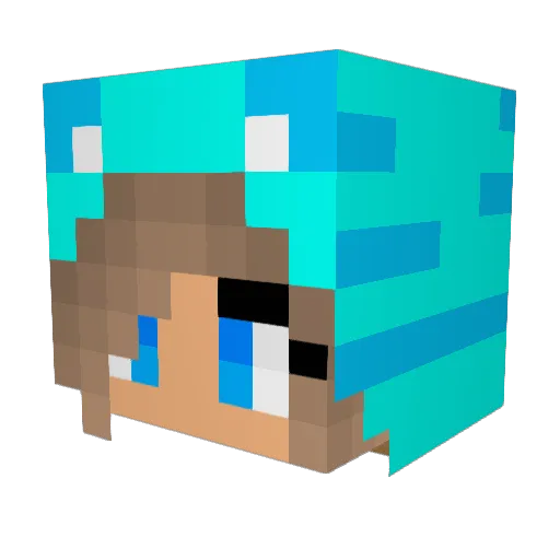 Tipherious Minecraft avatar head, 3D render