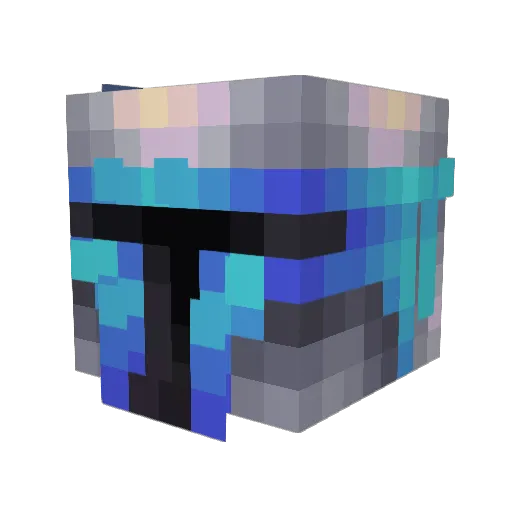 Tipitin Minecraft avatar head, 3D render