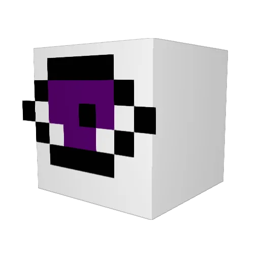 Tipouls Minecraft avatar head, 3D render