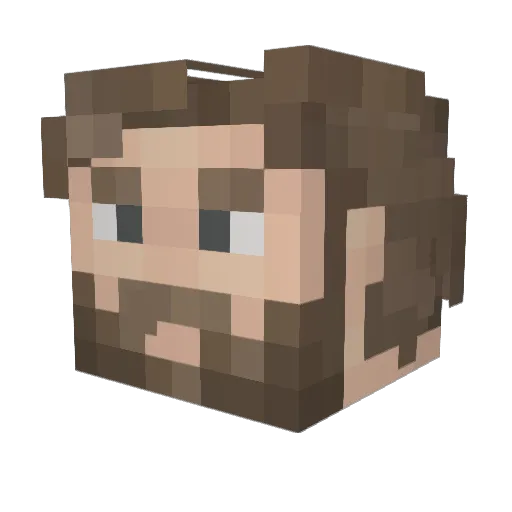 TippTopTobi Minecraft avatar head, 3D render