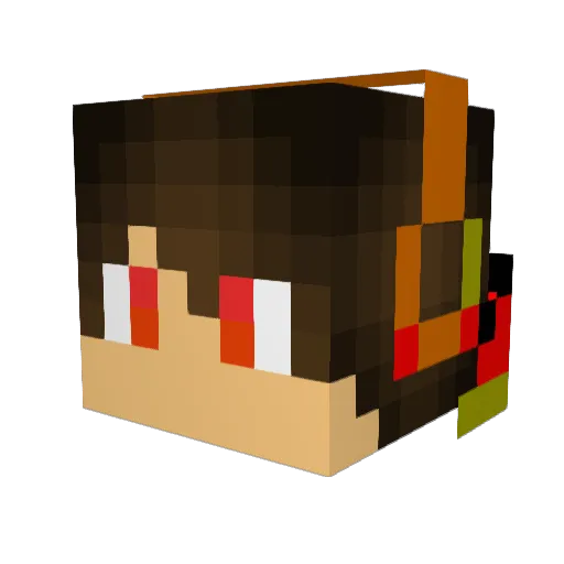 Tipp_Ex38 Minecraft avatar head, 3D render